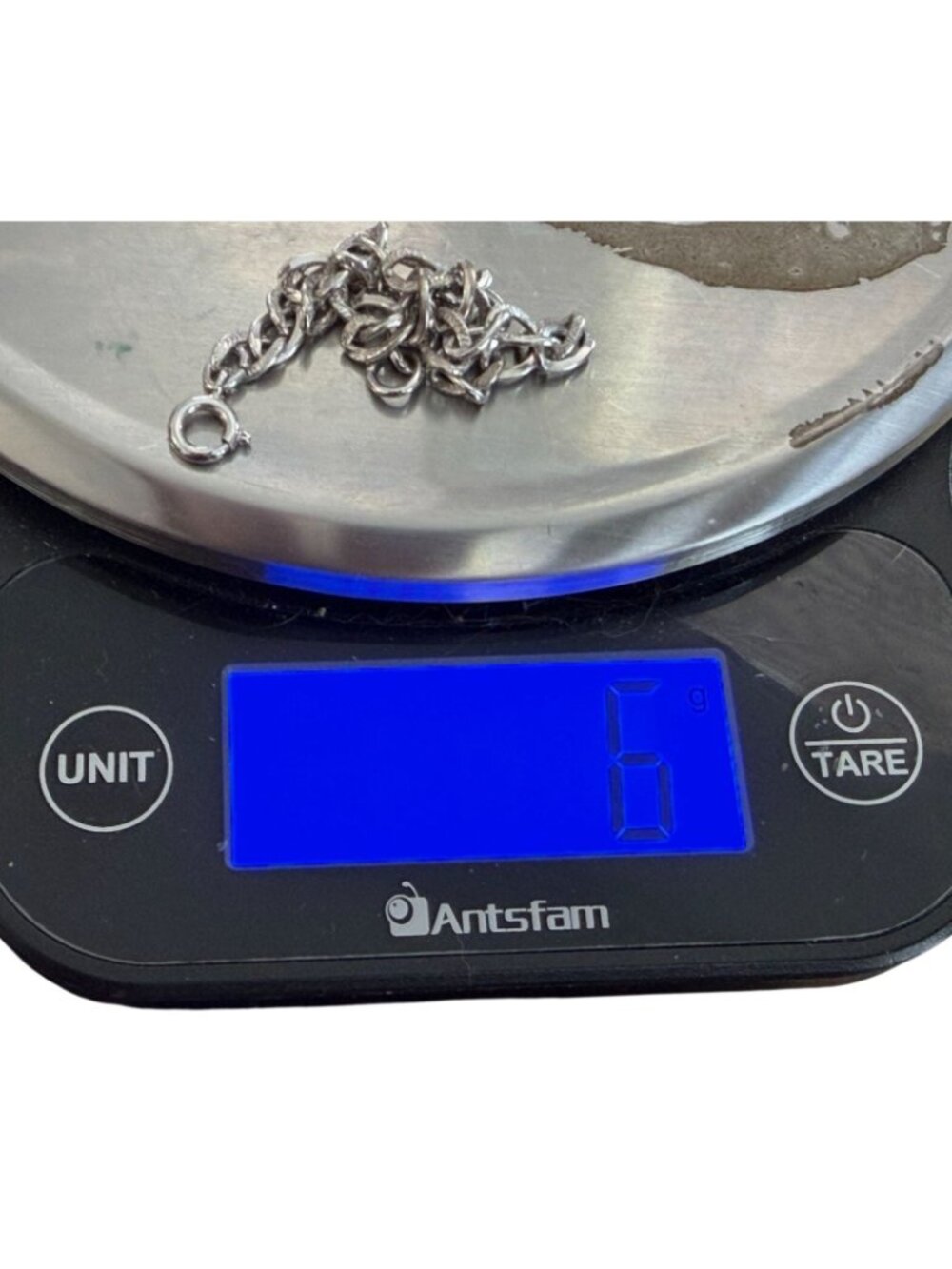 Vintage Sterling Silver Engraved Chain Charm Bracelet Spring-Ring Clasp 6.5" 9g - Picture 5 of 6